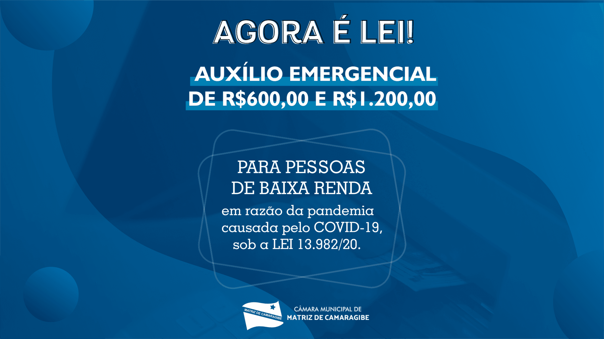 Imagem da notícia: Governo sanciona e trabalhadores informais terão auxílio emergencial de R$600