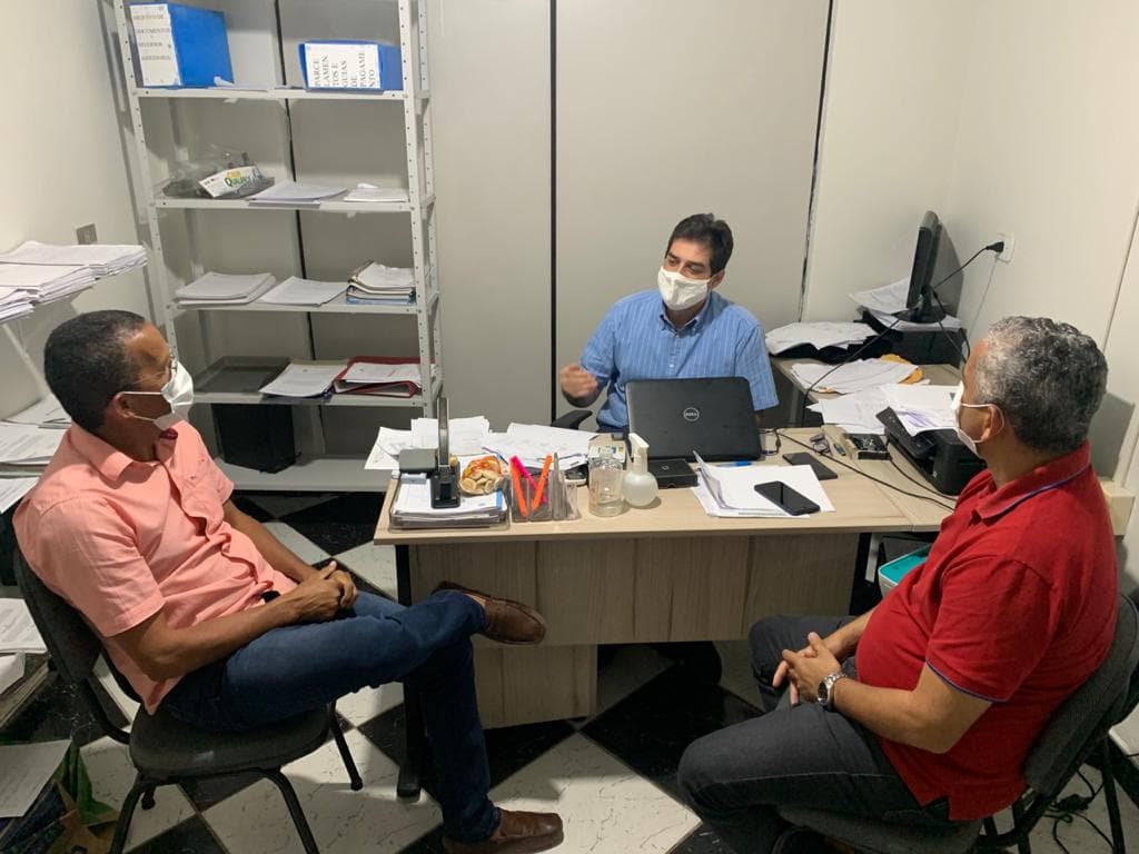 Imagem da notícia: Presidente e 1º secretário visitam o Fundo de Aposentadoria de Matriz de Camaragibe